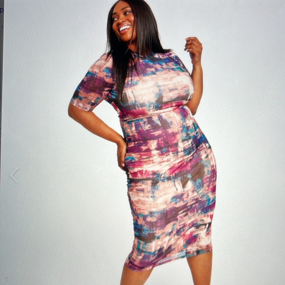 NWT- Stunning Nina Parker Mesh Dress